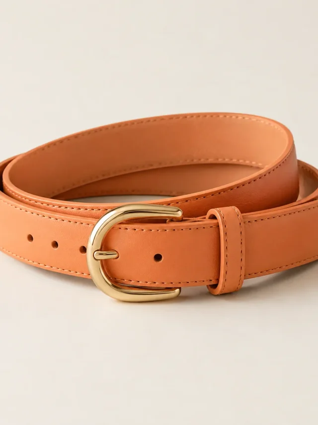 Apricot Arc Belt, flat product photo