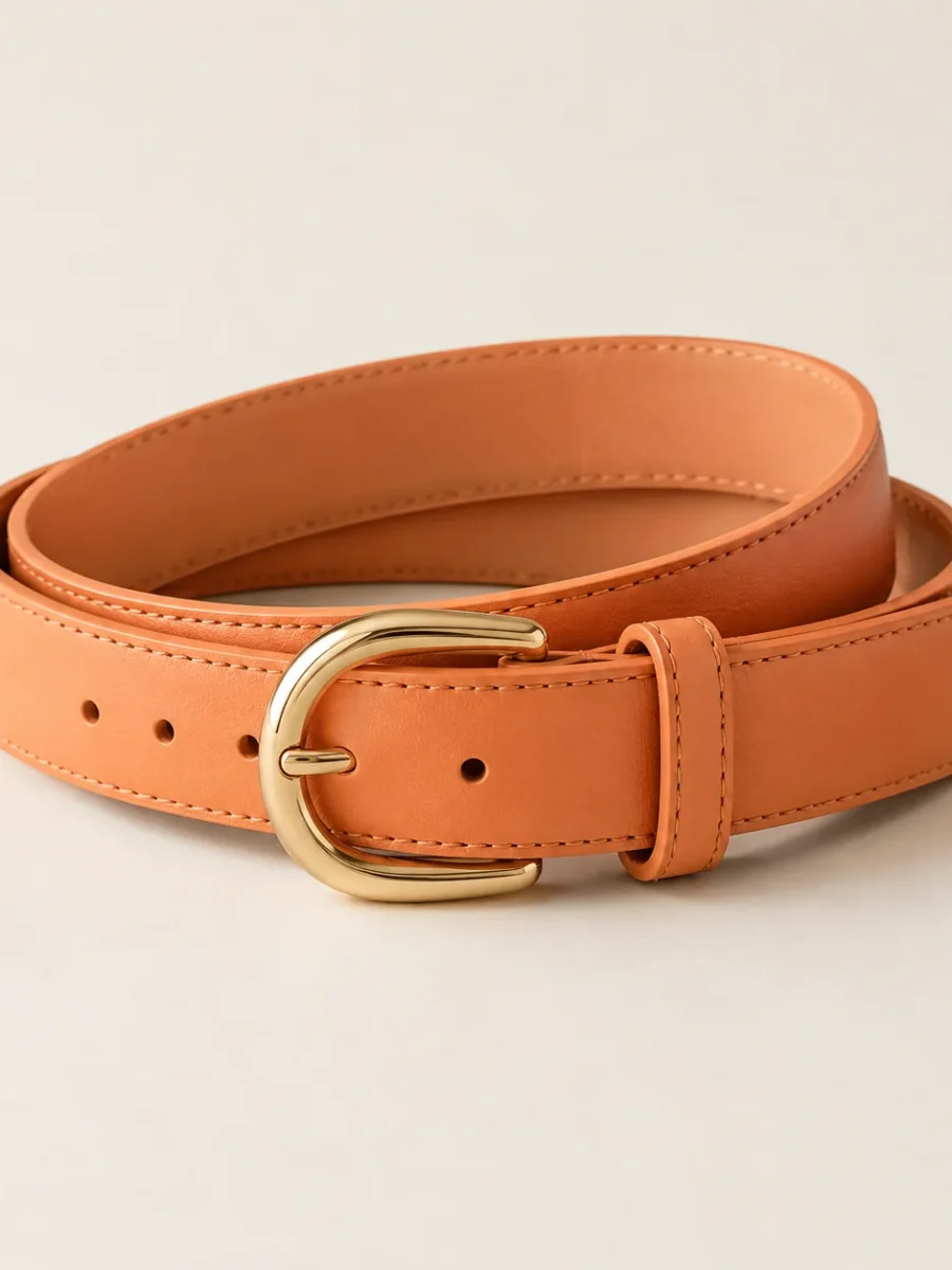 Apricot Arc Belt, flat product photo