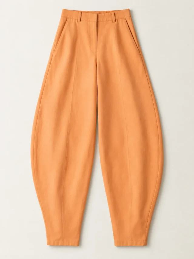 Apricot Curve Trouser, flat product photo