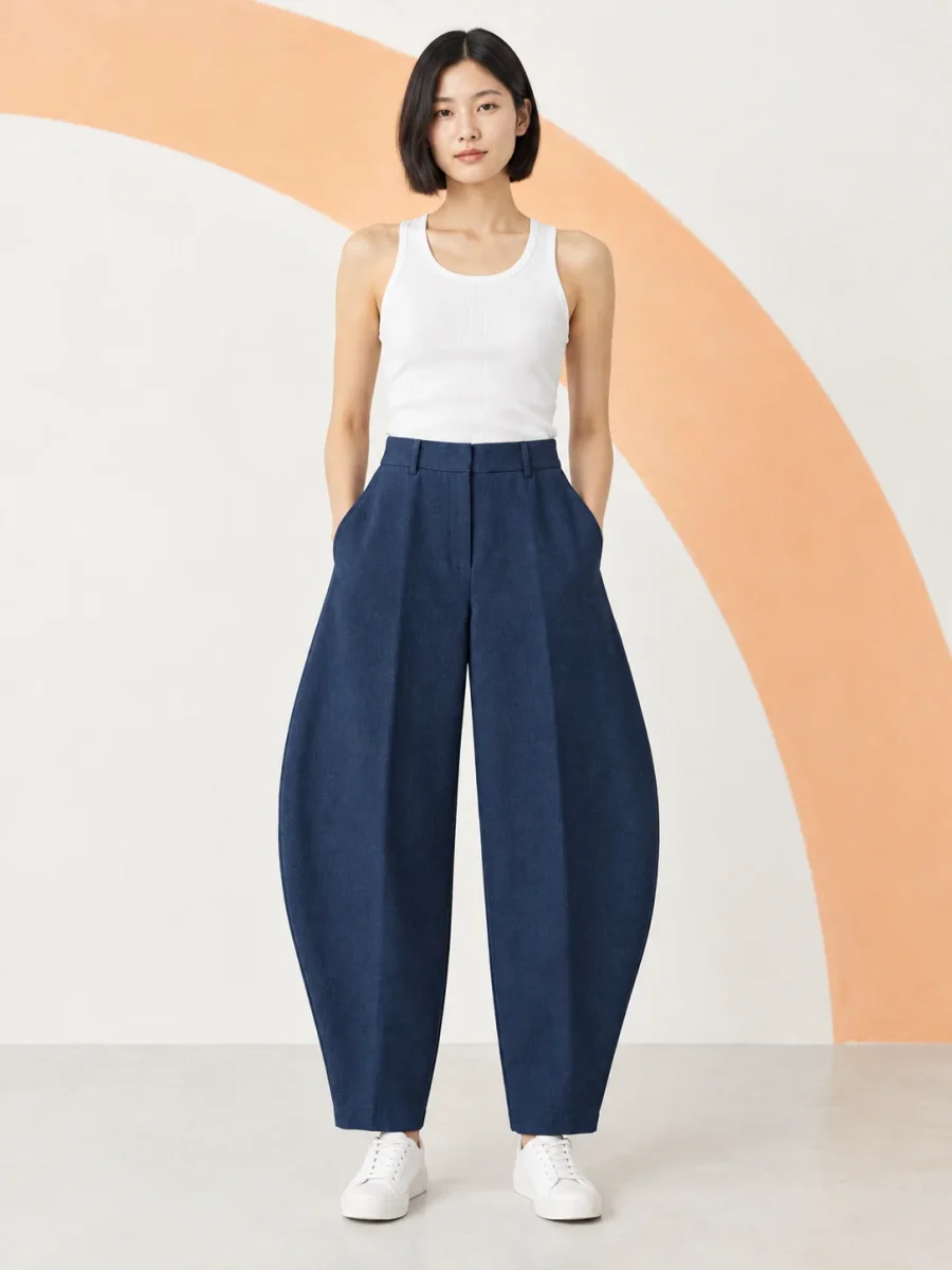 Bracket Tailored Trouser, worn, front view
