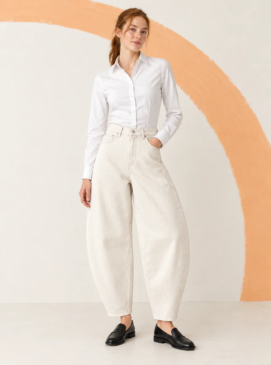 Fitted Button Shirt, worn