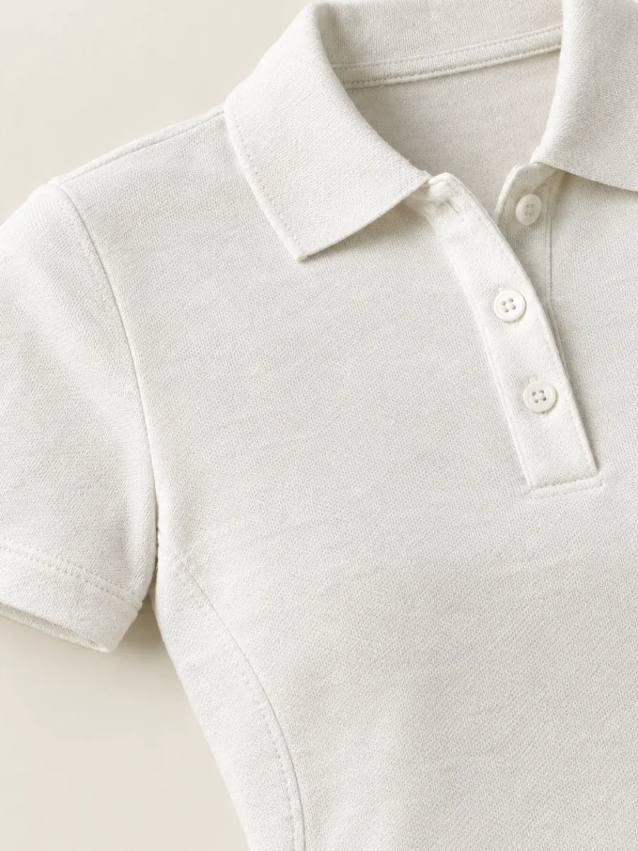 Fitted Polo Knit, detail