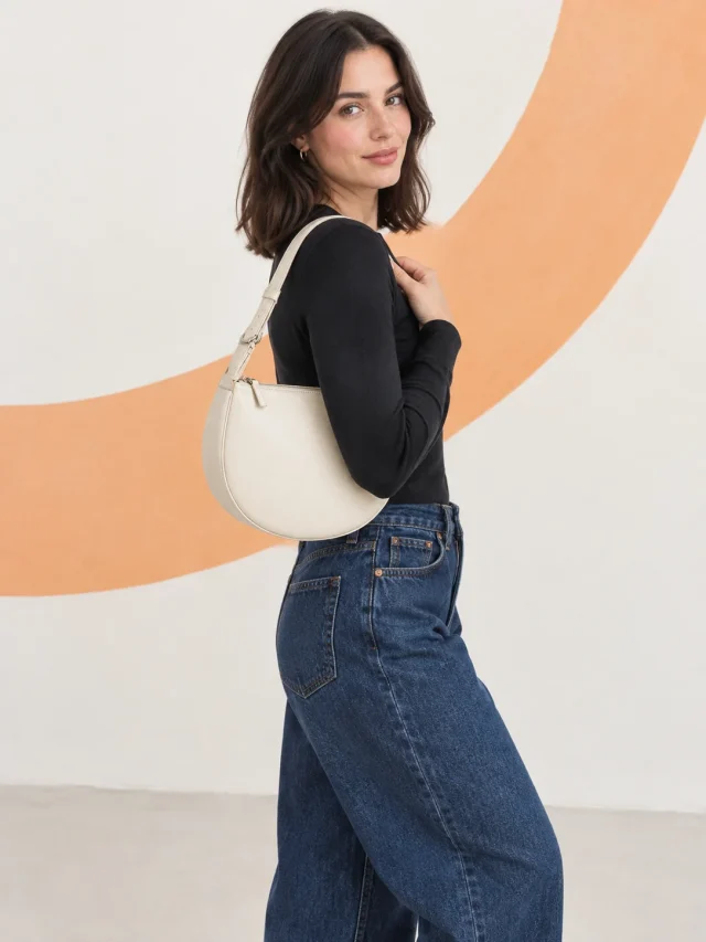 Half-moon Shoulder Bag, worn