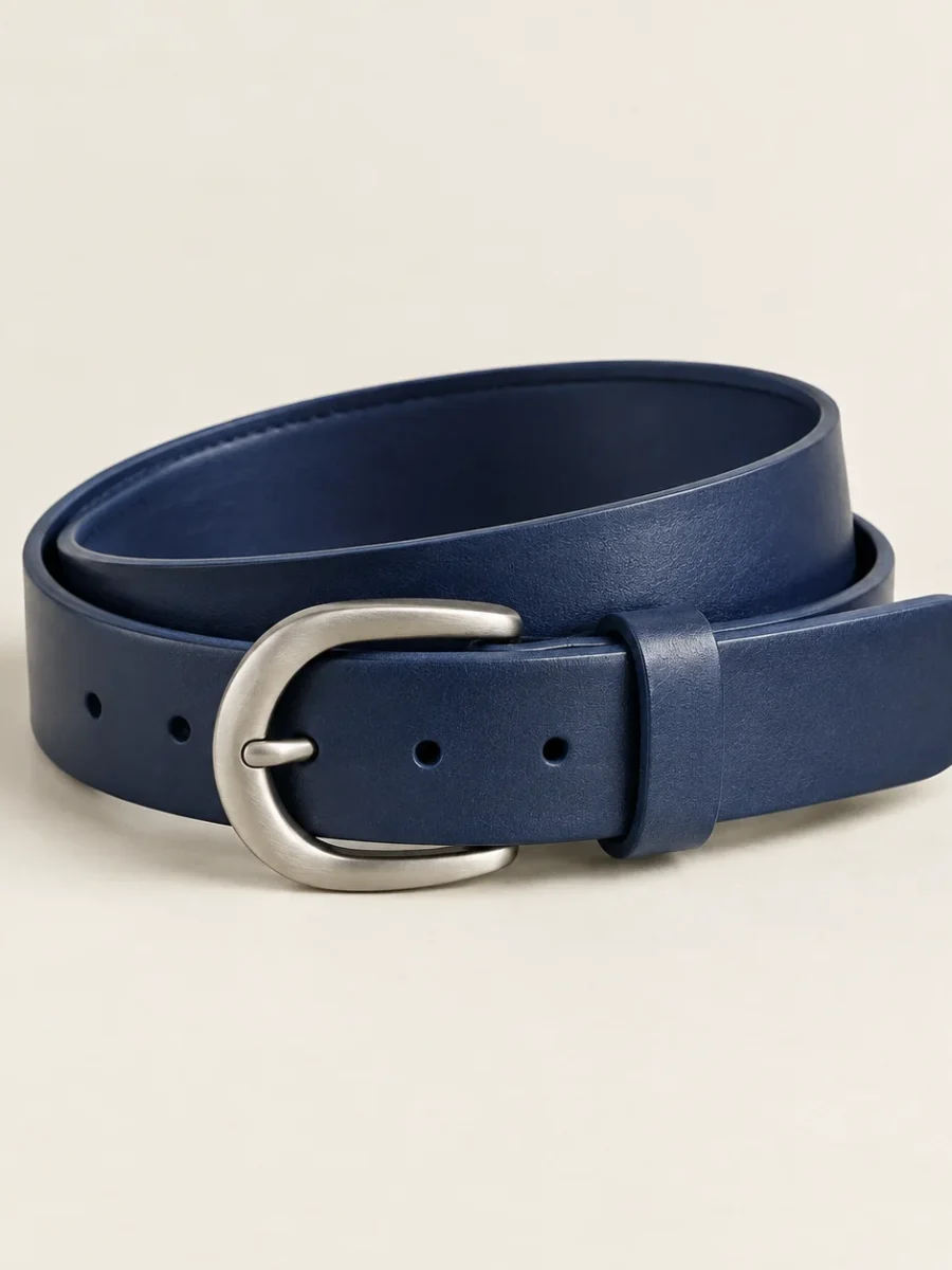 Indigo Arc Belt, flat product photo