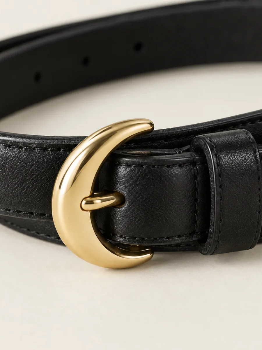 Slim Crescent Belt, detail