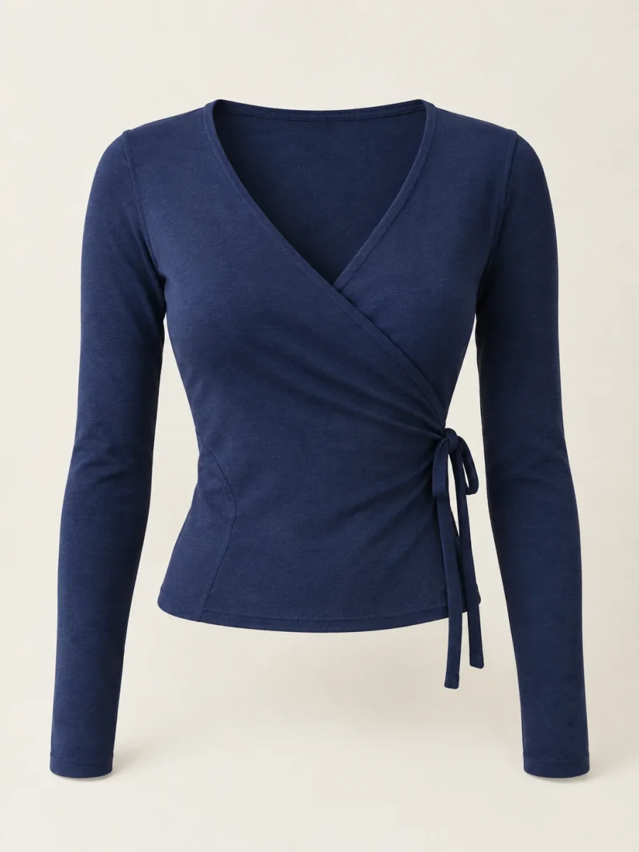 Wrap-line Top, flat product photo